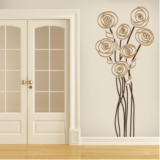 Vinilos decorativos flores de encanto